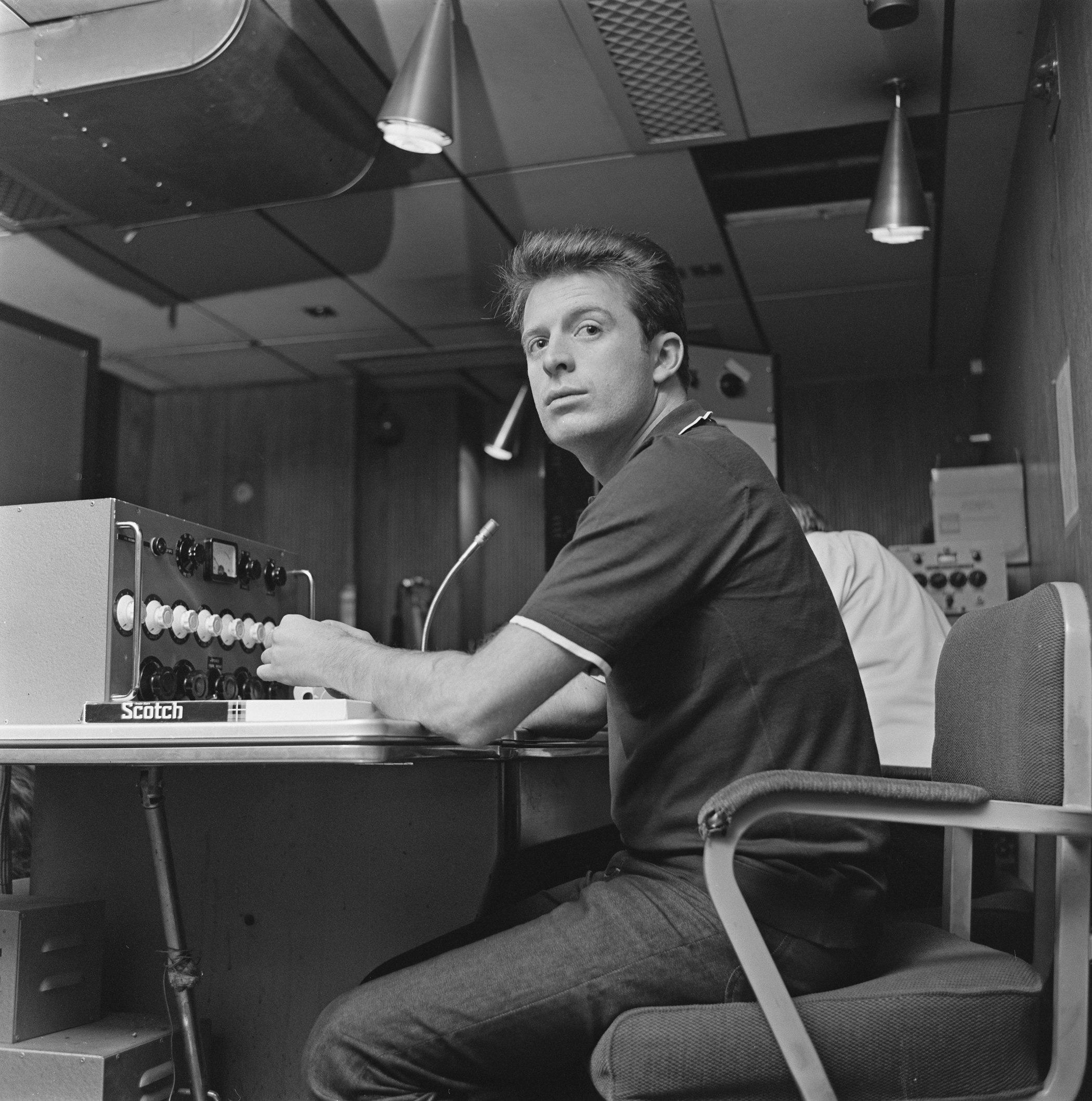 Chris Blackwell at his recording studio in England, May 3, 1966. Photo via Express/Hulton Archive/Getty Images.
